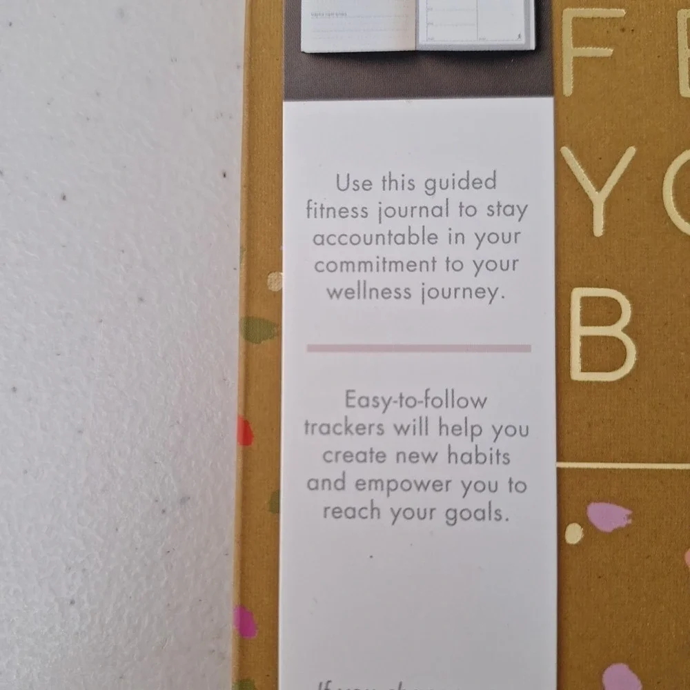 Guided FITNESS JOURNAL Softback Weekly Planner Undated Log Book Gym Food NEW